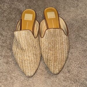 Dolce Vita Tan Woven Mules